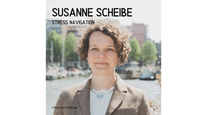 Stress navigation postcast 'A healthy work life with Susanne Scheibe'